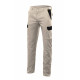 Beige Sand Stretch Pants Multibolsillos Series PT103002S