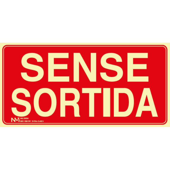 Signal Sense Ausgang mit lumineszierender Schicht Klasse A SEKURECO