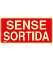 Sinal de Saída com camada luminescente Classe A SEKURECO