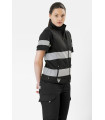 Gilet à col montant Workshell avec bandes réfléchissantes S9233 WORKTEAM