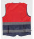Chaleco flúor combinado con cintas reflectantes personalizadas C3687 WORKTEAM