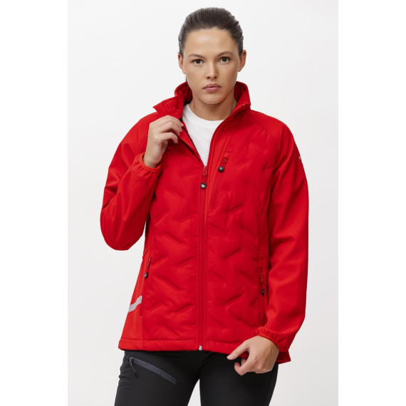 Workshell feminina combinada com tecido acolchoado termoselado S7815 WORKTEAM