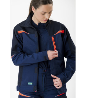 Tricolor Jacke mit Leinwand und Canesús WF2752