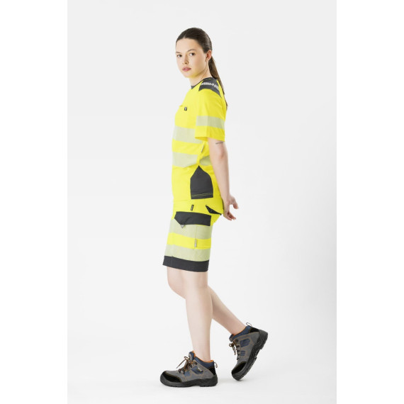 Bermuda riflettente fluorescente, combinata EN ISO 20471 C2705 WORKTEAM