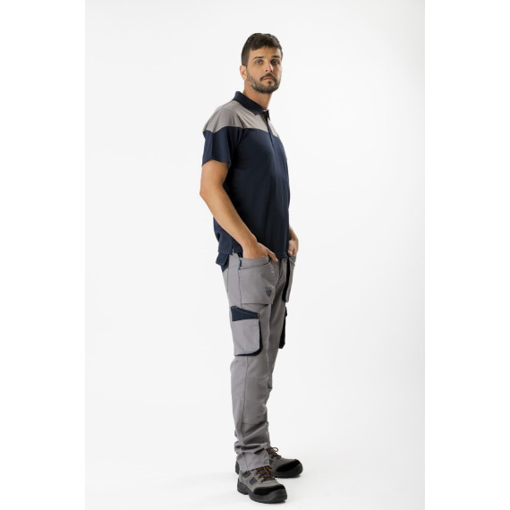 Combined elastic fabric pants, knee protection WF2650 WORKTEAM