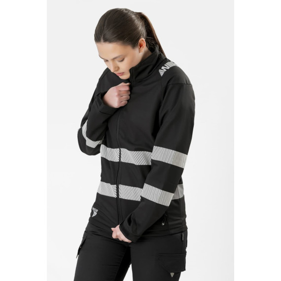 Workshell jacket with reflective strips EN 17353 S9203 WORKTEAM