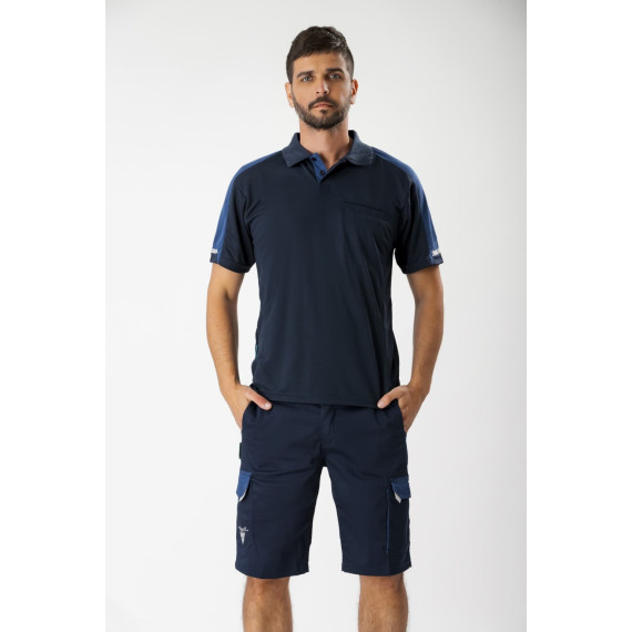 Short sleeve polo with reflective details - FUTURE WF2850 WORKTEAM