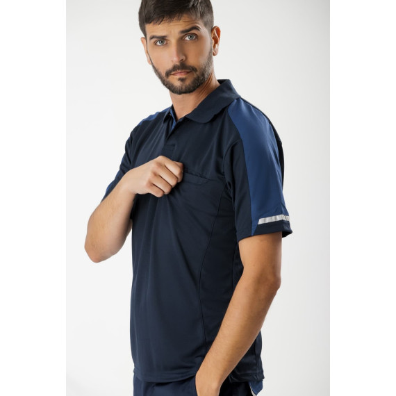 Short sleeve polo with reflective details - FUTURE WF2850 WORKTEAM