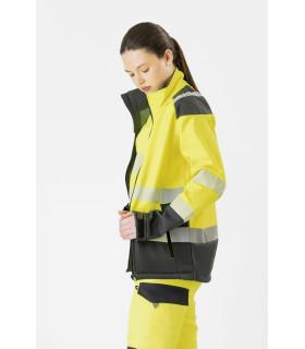 Giacca Workshell ad alta visibilità combinata con nastro riflettente S9201