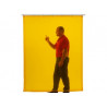 CEPRO welding curtain in yellow against splashes