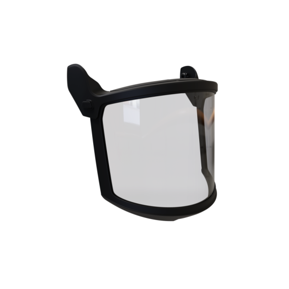 Polycarbonate colorless screen with chin protector Mira Shield Clear Iudek