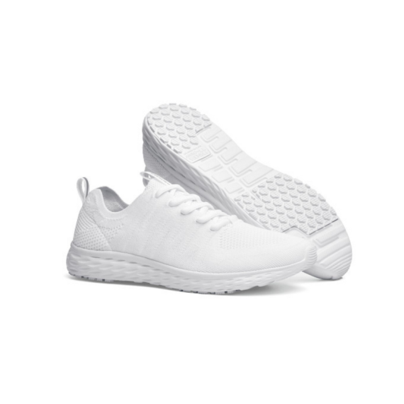 Zapatilhas brancas antiderrapantes e confortáveis para o trabalho EVERLIGHT CE HOMEM BRANCO SHOES FOR CREWS