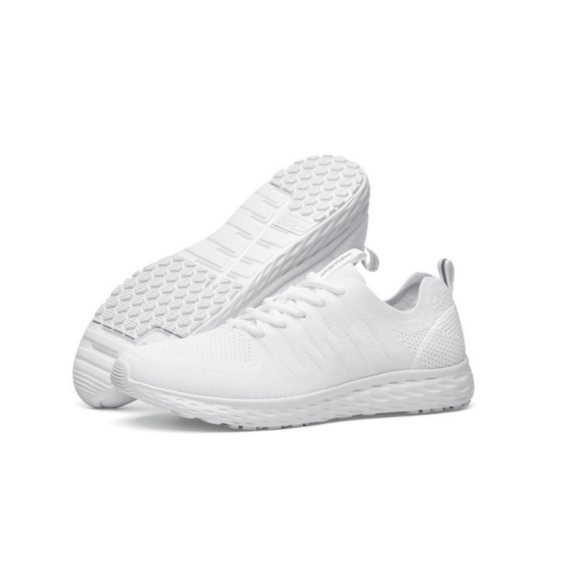 White non-slip and comfortable work shoes EVERLIGHT CE MEN WHITE SHOES FOR CREWS