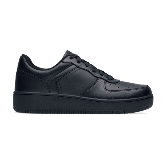 Zapatillas antideslizantes con cordones y amortiguación de espuma Revive HOLCOMBE BLACK SHOES FOR CREWS