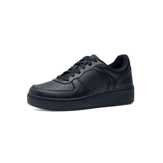 Zapatillas antideslizantes con cordones y amortiguación de espuma Revive HOLCOMBE BLACK SHOES FOR CREWS
