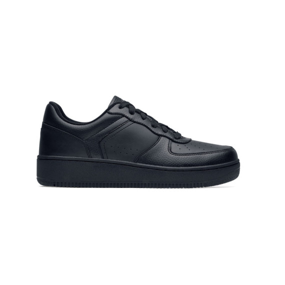 Zapatillas antideslizantes con cordones y amortiguación de espuma Revive HOLCOMBE BLACK SHOES FOR CREWS