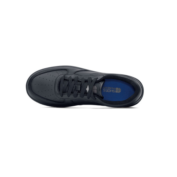 Zapatillas antideslizantes con cordones y amortiguación de espuma Revive HOLCOMBE BLACK SHOES FOR CREWS