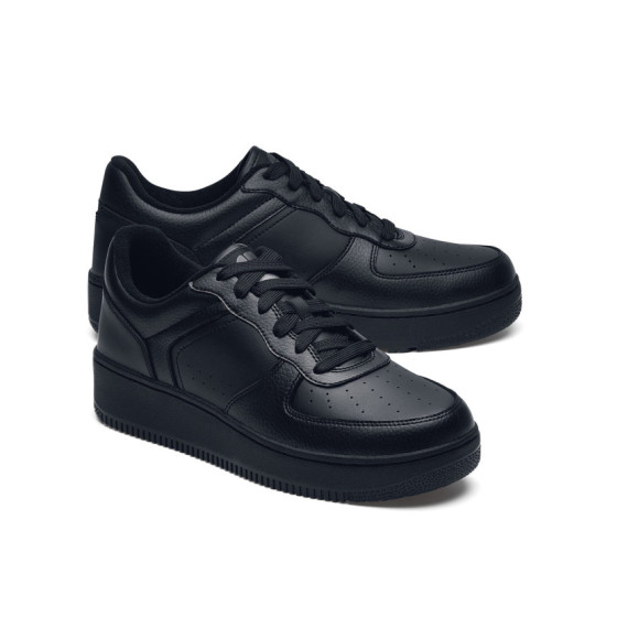 Zapatillas antideslizantes con cordones y amortiguación de espuma Revive HOLCOMBE BLACK SHOES FOR CREWS