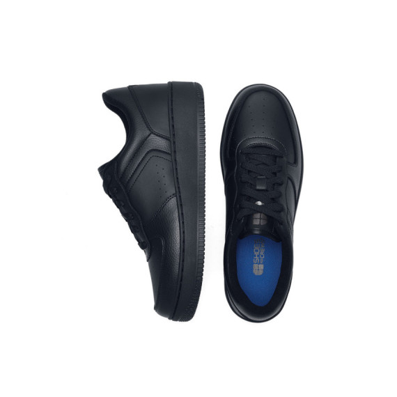 Zapatillas antideslizantes con cordones y amortiguación de espuma Revive HOLCOMBE BLACK SHOES FOR CREWS