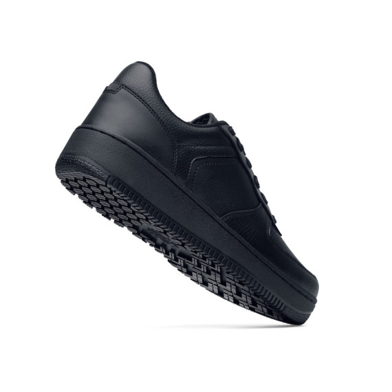 Zapatillas antideslizantes con cordones y amortiguación de espuma Revive HOLCOMBE BLACK SHOES FOR CREWS