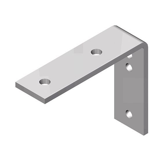 Soporte pared para rail Otubo redondo 33,7mm - Grosor 2,9mm - Cepro