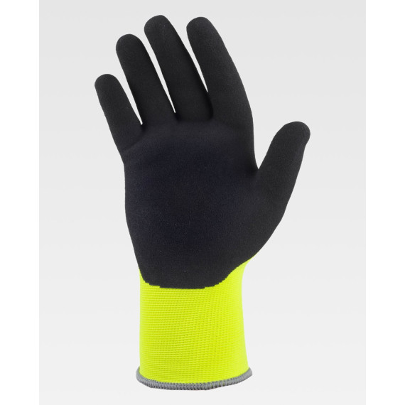 Gants 15 jauges, support polyamide et revêtement nitrile microporeux WORKTEAM G5021