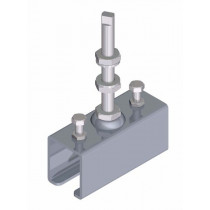 Conector rail "U" con esparrago largo Cepro Sistema de Riel