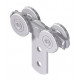 Carrello in metallo a 4 ruote per sistema ferroviario 30x35 mm CEPRO