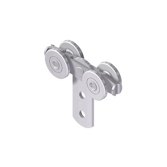 Carro de metal de 4 ruedas para rail de 30x35 mm Cepro Sistema de Riel