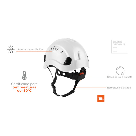 Capacete com ventilação em 397 sem viseira com Barboquexle 80655 Safetop