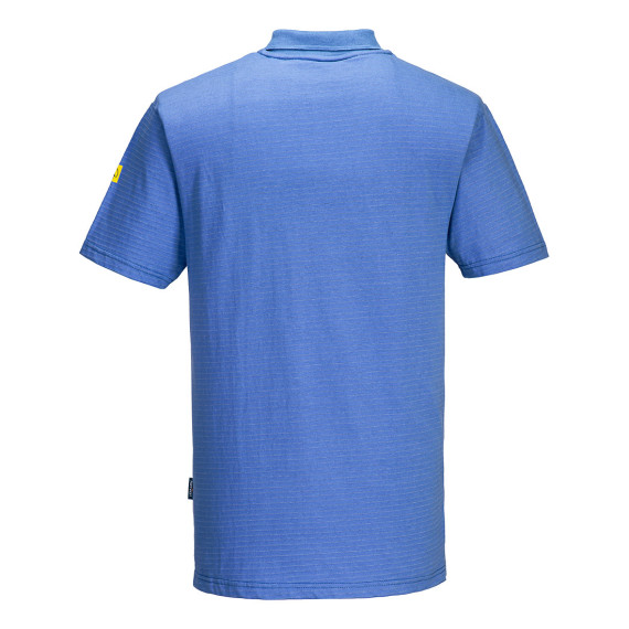 Polo ESD anti-static ribbed collar, short sleeve PORTWEST AS21