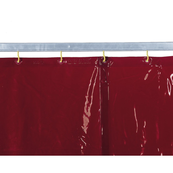 Cortina protectora en soldadura y amoladura en rojo KEMPER