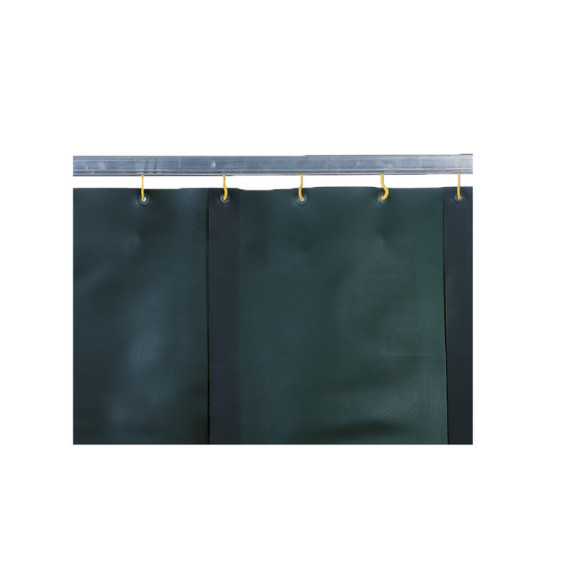 Cortina lama S9 para protección efectiva en soldadura y amoladura en verde oscuro KEMPER