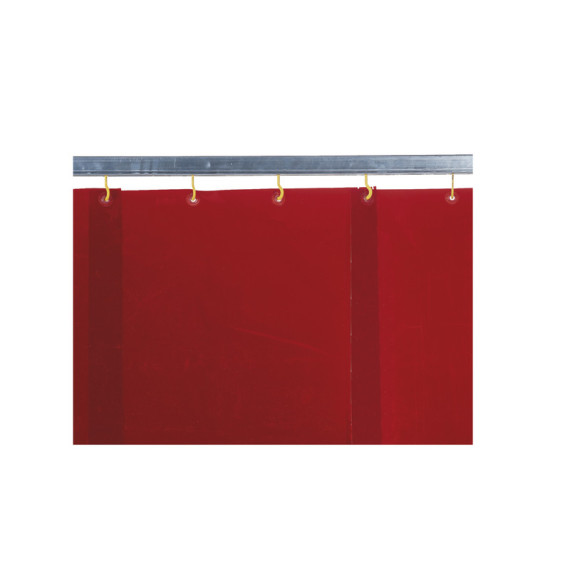 Cortina lama para protección efectiva en soldadura y amoladura en rojo KEMPER