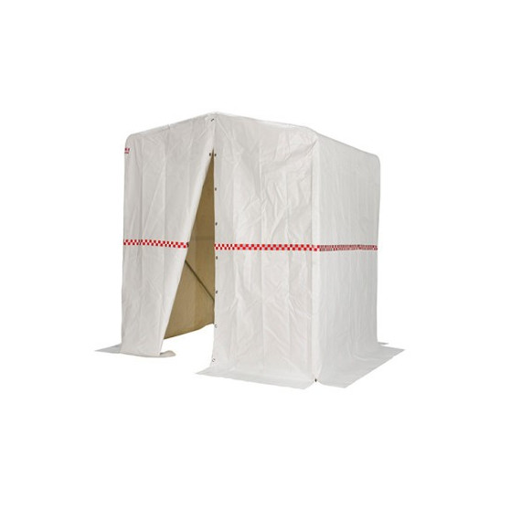 Tenda o tendone ignifugo di protezione CEPRO per la saldatura all'aperto.
