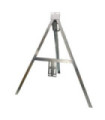 Trípode de acero galvanizado 65 x 85 cm SEKURECO