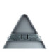 Escuadra trasera mopu triangular, Kit herraje para triángulo en acero galvanizado 8 x 6 cm SEKURECO