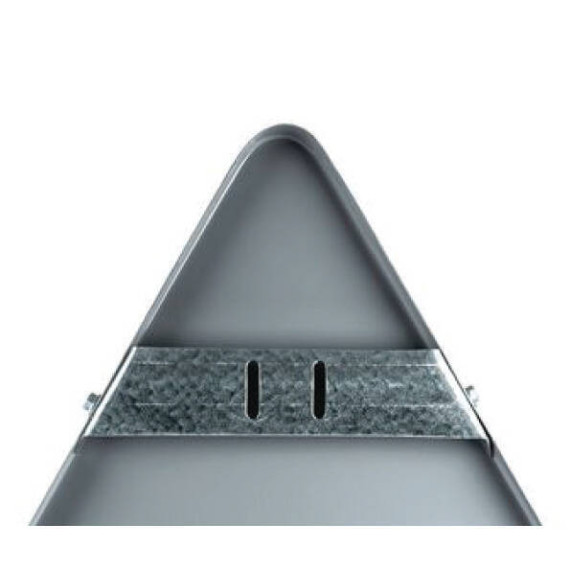 Escuadra trasera mopu triangular, Kit herraje para triángulo en acero galvanizado 8 x 6 cm SEKURECO