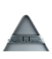 Escuadra trasera mopu triangular, Kit herraje para triángulo en acero galvanizado 8 x 6 cm SEKURECO