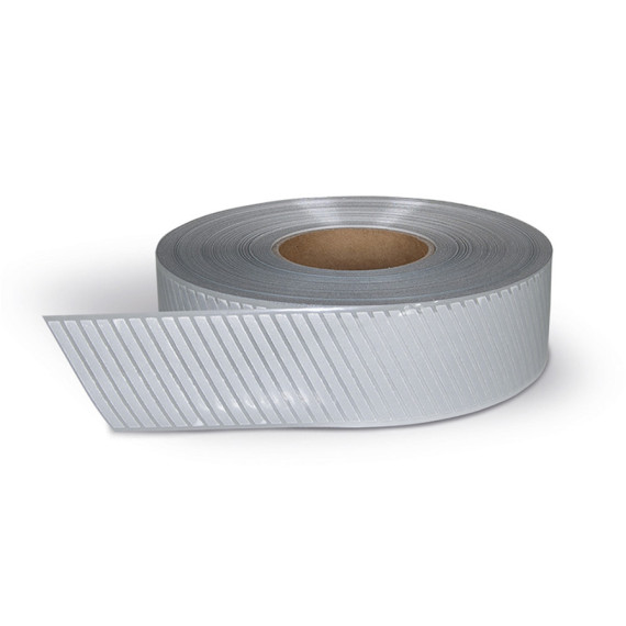 Thermoadhesive retroreflective tape with VALENTO Pilesa design. High visibility tape for work clothing.