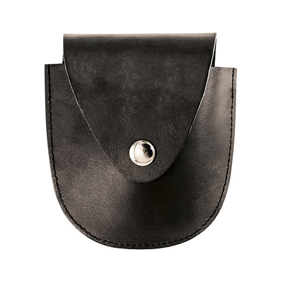 Porta-menottes noir pour agents de sécurité en cuir synthétique LOUIS VALENTO