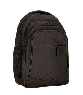 Corporate laptop backpack, interior pocket with foam and adjustable straps, polyester and PVC fabric VALENTO CITICORT.