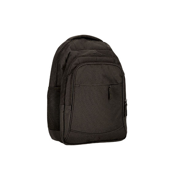 Corporate laptop backpack, interior pocket with foam and adjustable straps, polyester and PVC fabric VALENTO CITICORT.