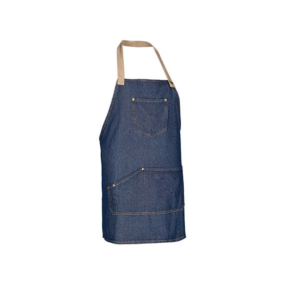 Grembiule con bretelle in denim e multitasche VALENTO MARLON