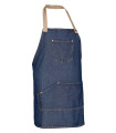 Grembiule con bretelle in denim e multitasche VALENTO MARLON
