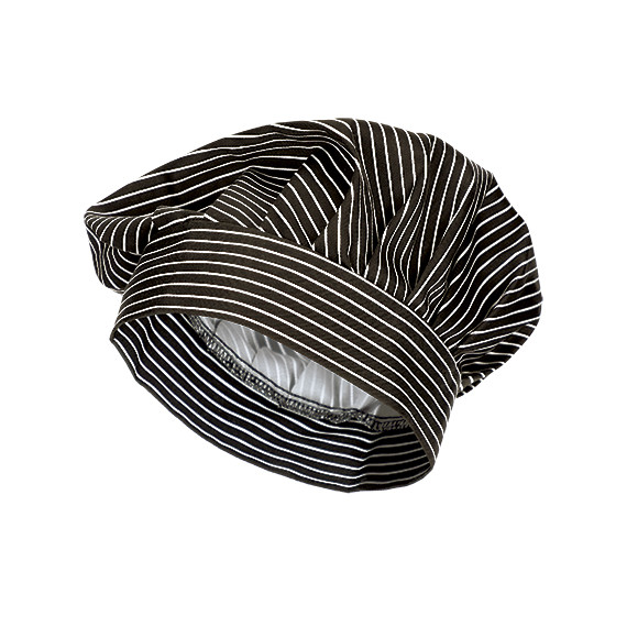 Cappello da cuoco per chef con righe diplomatiche VALENTO RATATOUILLE