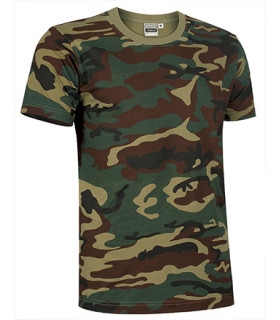 T-shirt with military camouflage design VALENTO Jungle