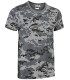 Camiseta com design especial de camuflagem pixelada VALENTO Soldier