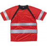 Camiseta combinada de alta visibilidad de manga raglán WOKTEAM