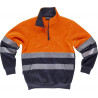 Sweatshirt combined with reflective strips and inner pockets WORKTEAM C9035